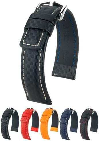 Amazon.com: Hirsch Andy Leather Watch Strap - Orange - L - 18mm